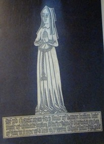 Agnes Button Brass Rubbing